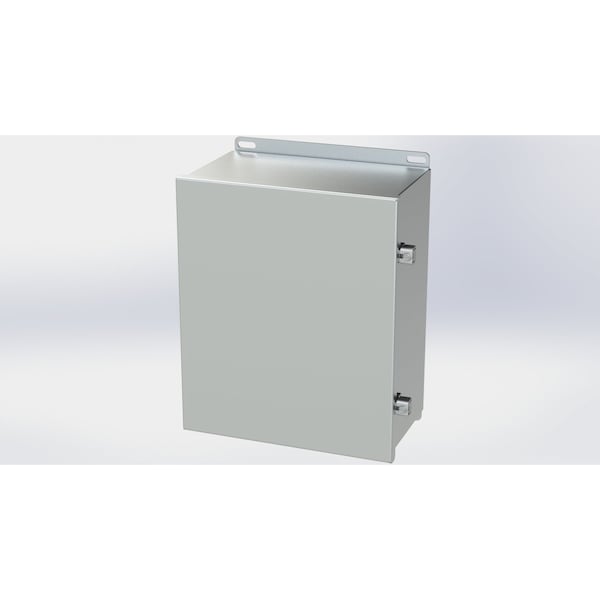 Saginaw Control & Engineering Electrical Enclosures, 12.13 in H, 6 in D, 10 in W, NEMA 3R, 4, 4X, 12, 13, 304 Stainless Steel SCE-12106CHNFSS - main